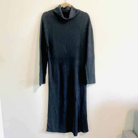 Abound Ribbed Mocked Neck Midi Knit Dress - Picture 3 of 6